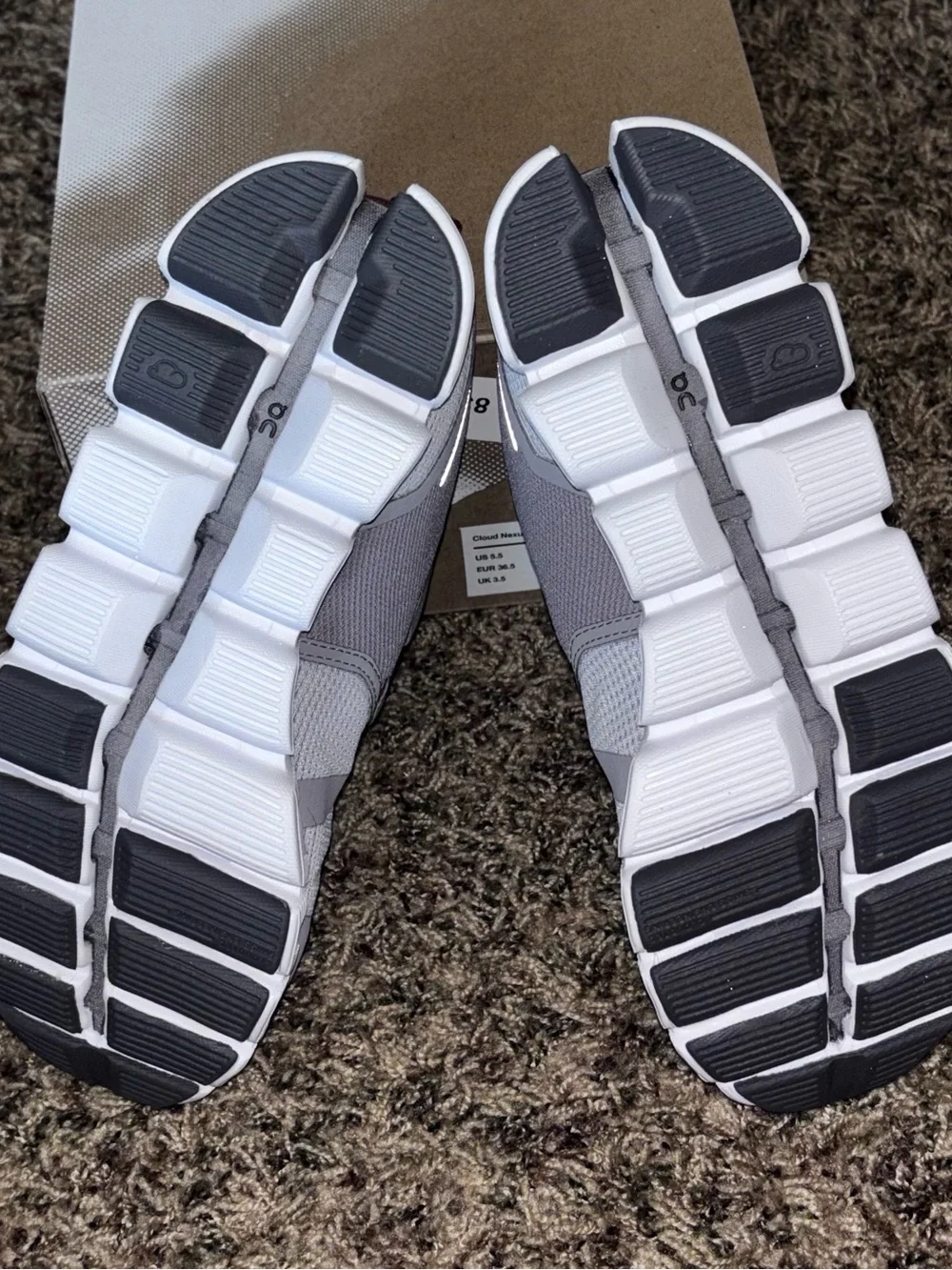 Brand New On Cloud Nexus Low Top Sneakers Mesh Upper (Zinc/Spice) Women's 5.5